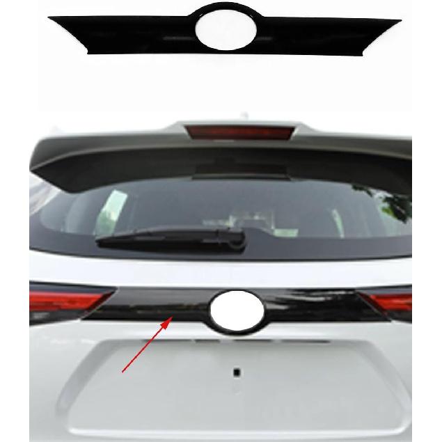 

Car Accessories Fit for Toyota Highlander 2021-2025 ABS Tail Gate Grille Decoration Protector Plate Exterior Rear Trunk Streamer Cover Trim (Black) чёрный