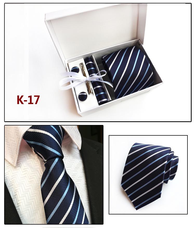 Herren-Krawatten-Geschenkbox 6-teiliges Set Gruppenkrawatte Business-Krawatte