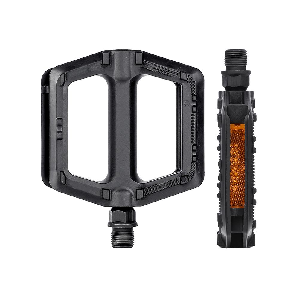 1 Pair Fine Quality Portable Bike Bicycle Pedals Plastic Road Bike Double Pedals Cycle Mountain Bike Parts