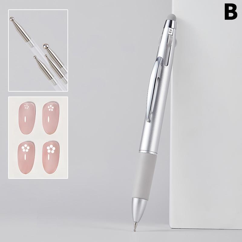 

Инструмент для доттинга для нейл-арта, наконечник для нейл-арта, точечная краска, маникюрный набор, вращающаяся шариковая дрель-ручка, многофункциональная точечная ручка для нейл-арта as the picture