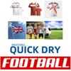 T-shirt Football Soccer United Kingdom England UK Print 3D JERSEY Flag National CHEER Short Sleeve Training Round Neck Sport Uniform Unisex Men Women