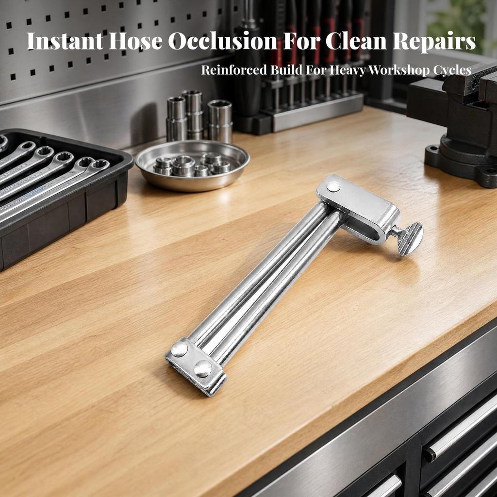 Bar-Type Hose Clamp Screw-Adjusted Shut-off Tool Compact for Engine Bay