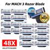 32Pcs Classic Manual Beard Shaver Razors Blades for Gillette Mach 3 Vintage Razor Stainless Steel Men 3 Layer Razor Blades Accessories