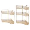 Multi-Purpose 2/3-Layers Bathroom Storage Rack Transparent Large Capacity Desktop Corner Shelf Cosmetics Storage Holder Bathroom
