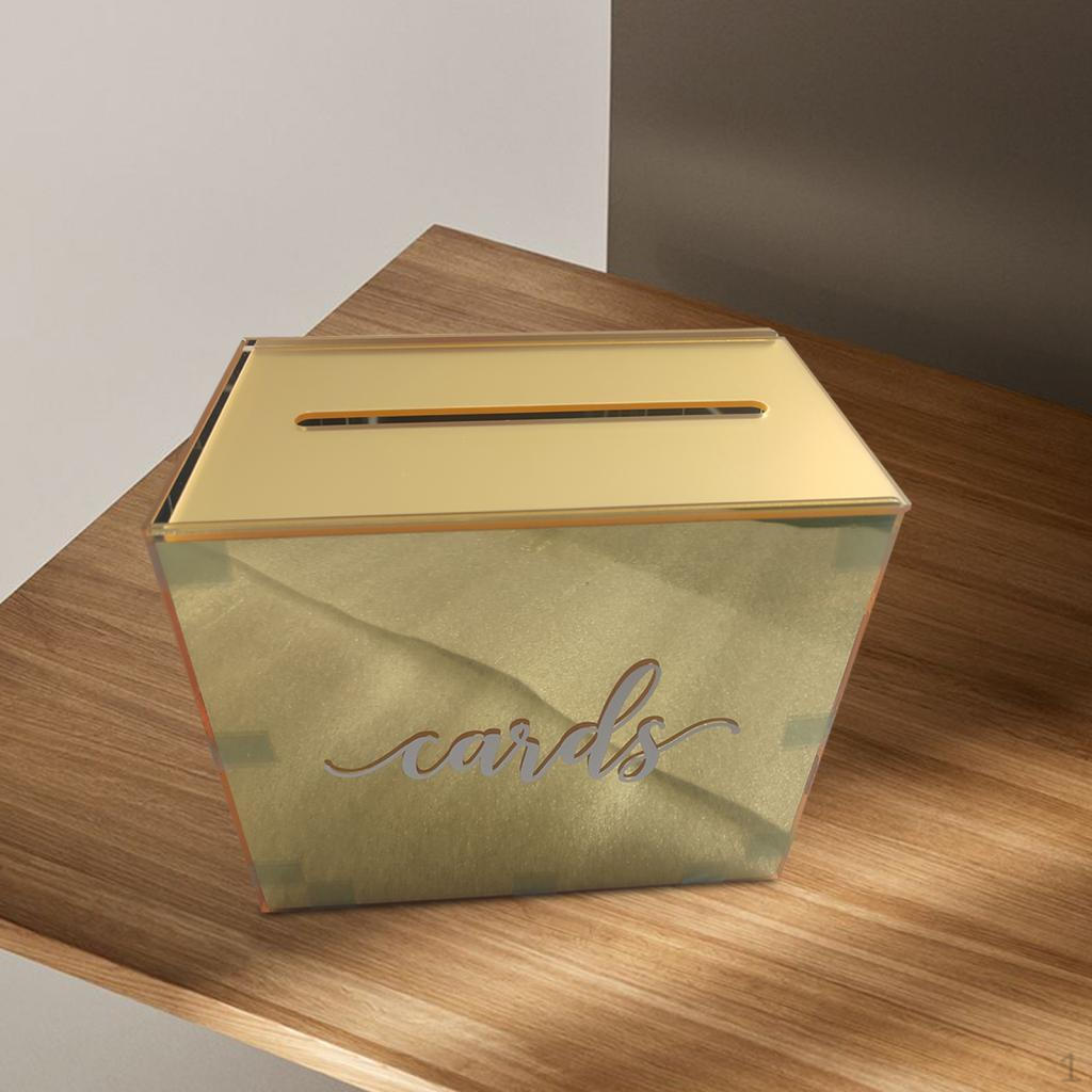 Acrylic Wedding Money Box Large Envelope Gift Card for Reception