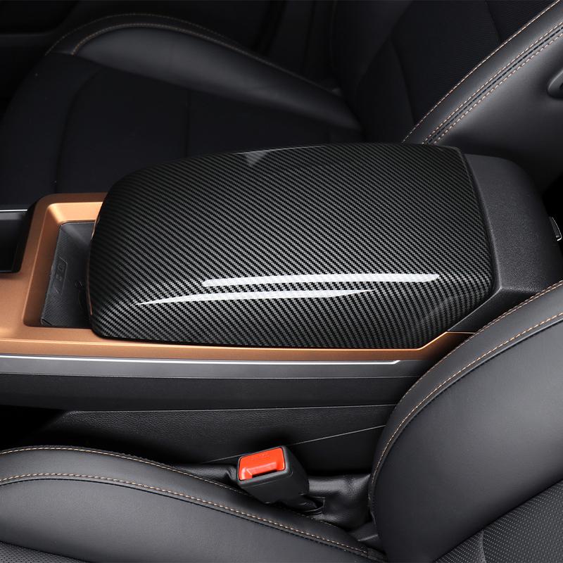 For SSANGYONG TORRES-EVX/ACTYON -2025 Car Tuning Carbon Fiber Armrest Box Cover Trim Interior Accessories