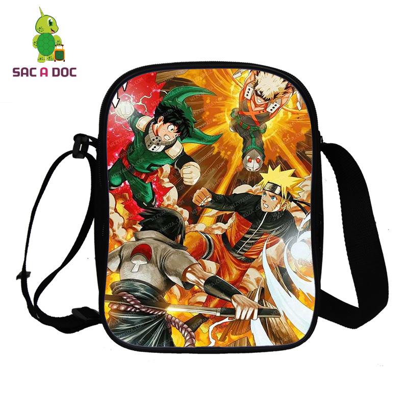 Anime My Hero Academia My Hero Academia Peripheral Printed Messenger Bag Full Color Personality Shoulder Bag