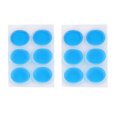 12PCs Drum Damper Silencer Percussion Instrument Accessories Silicone Self Adhesive Blue