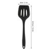 3PCS Heat Resistance Silicone Spatula Odorless Food Grade Slotted Turner Multifunctional Black Slotted Spatula Non Stick Pans
