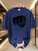 Unisexs Strong Fist Silhouette Print T Shirt Summer Quick Dry Breathable Short Sleeve Tee Power Hand Graphic Streetwear Tops