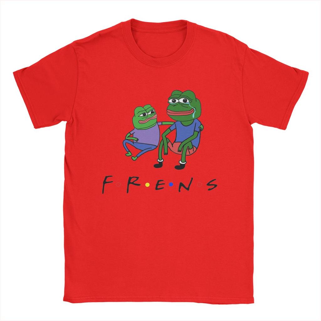 Pepe Frens T-Shirts für Herren Baumwolle Vintage T-Shirts Rundhals T-Shirt Kurzarm Kleidung Geschenk