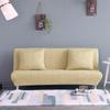 Solid Universal Stretch Color Folding Sofa Bed Cover Without Armrest Slipcovers