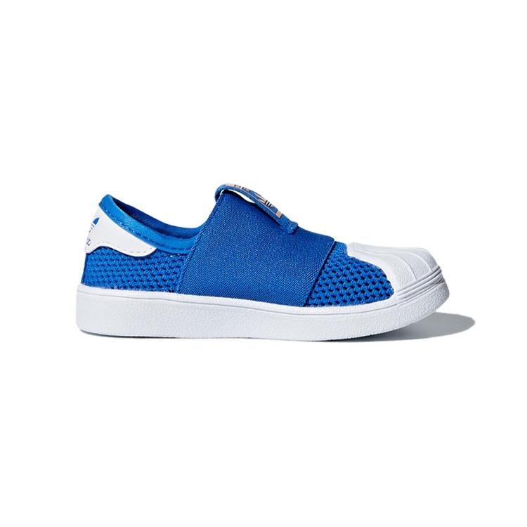 adidas Originals Slip Resistant Low Top Toddler Shoes Blue White Infant And Toddler DB0921