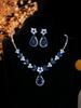 A Set of Classic Fashion Claw Chains Gold Plated Alloy Necklaces Tassels Earrings and Bracelets for Lady
