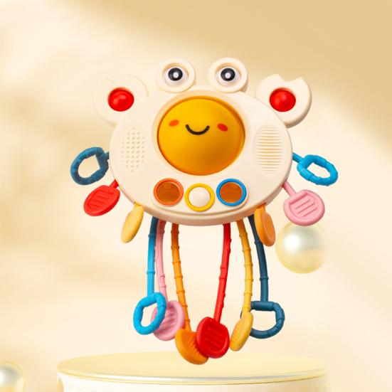 Baby Octopus Pull String Toy Toddlers Boys Girls Educational Learning Activity Fine Motors Grasping Skills Octopus Shape Fidget Sensory Toy