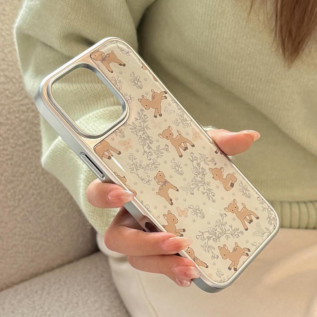 Cartoon-Hirsch-Handyhülle passend für iPhone 14, iPhone 15 und iPhone 16 Pro Max