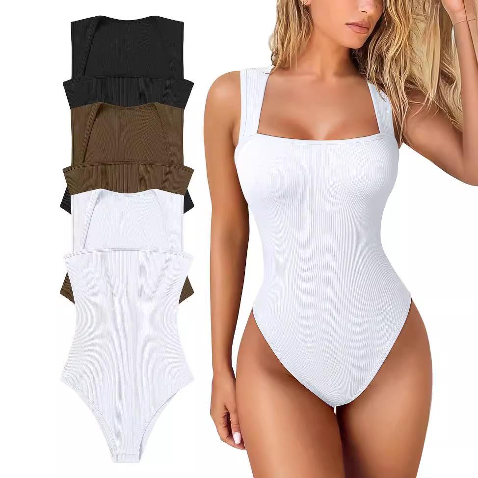 Europe And The United States Popular Women'S Yoga Fitness Sleeveless Jumpsuit Body Sculpting High Elastic Abdomen Lift Hip Slim Jumpsuit