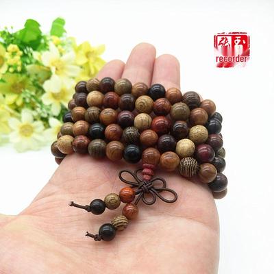 Authentic 8mm Ethnic-Style Duobao Bead Bracelet - 108 Buddhist Prayer Beads