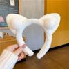 Cat Ear Plush Headband - Cute Princess Style for Face Washing and Korean-Japanese Fairy Hair Accessory.
