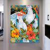 5d Diy Diamond Painting Animal Parrots Full Round Diamond Embroidery Cross Stitch Wall Painting