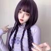 Harajuku-style jellyfish wig with a slimming effect. Heat-resistant, long, straight, purple. Perfect for cosplay, parties, and everyday wear.