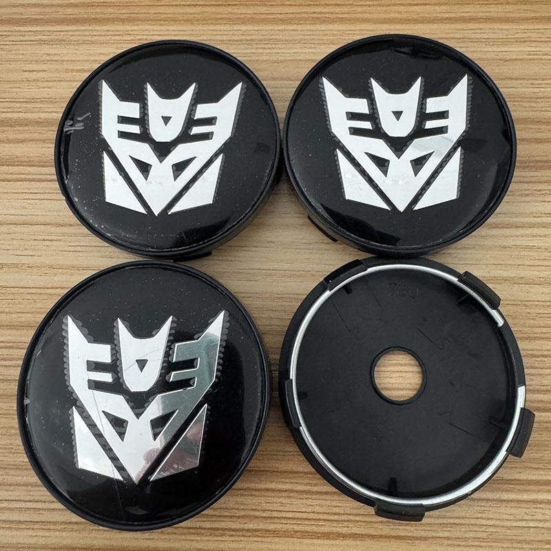 4PCS Universal 56mm 60mm For Autobot Badge Car Wheel Center Caps , HJUJ6 Dustproof Decorative Hub Caps Sticker
