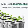 10pcs Self Watering Planter Mini 2-inch Self-priming Flower Pots With Drainage Holes Dry& Wet Separation Bottom Watering Pots