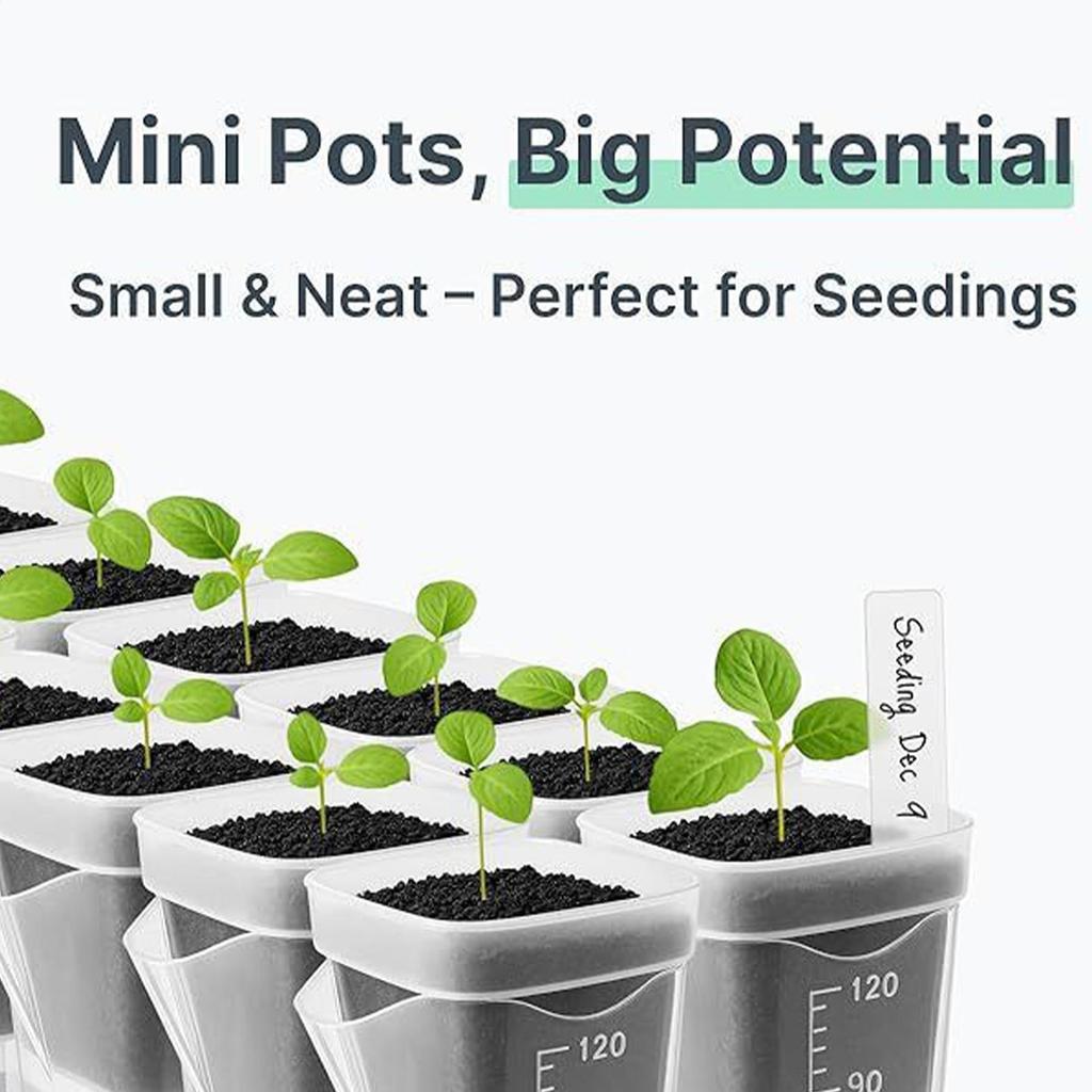 10pcs Self Watering Planter Mini 2-inch Self-priming Flower Pots With Drainage Holes Dry& Wet Separation Bottom Watering Pots