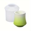 Home Decoration Ornaments Bamboo Scented Candle Cup Silicone Mold DIY Epoxy Resin Pouring Pen Holder Cement Gypsum Mold