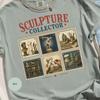 Sculpture Collector T-Shirt, Vintage Art History Design with Classical Graphics
