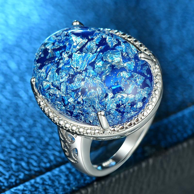 2021 Should Popular Court Vintage Ring Female Symphony Opal Ring