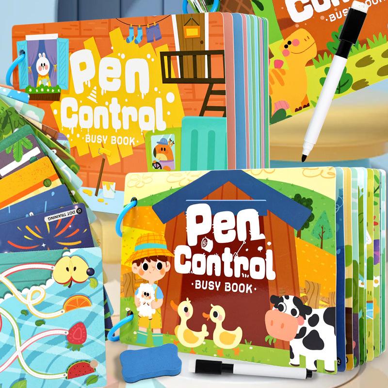 Montessori Reusable Scene Sticker Books for Kids DIY Cartoon Learning Toy