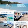 Shore-Side Mooring Rope for Small Boat Stops, Elastic Dock Line Set with Beach Stake and Quick Clip Connection