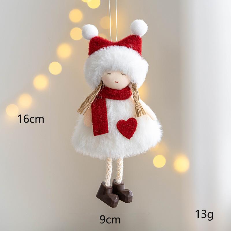 

Christmas Angel Doll Ornaments Merry Christmas Decorations For Home Garland Christmas Trees Home Decorative Supplies