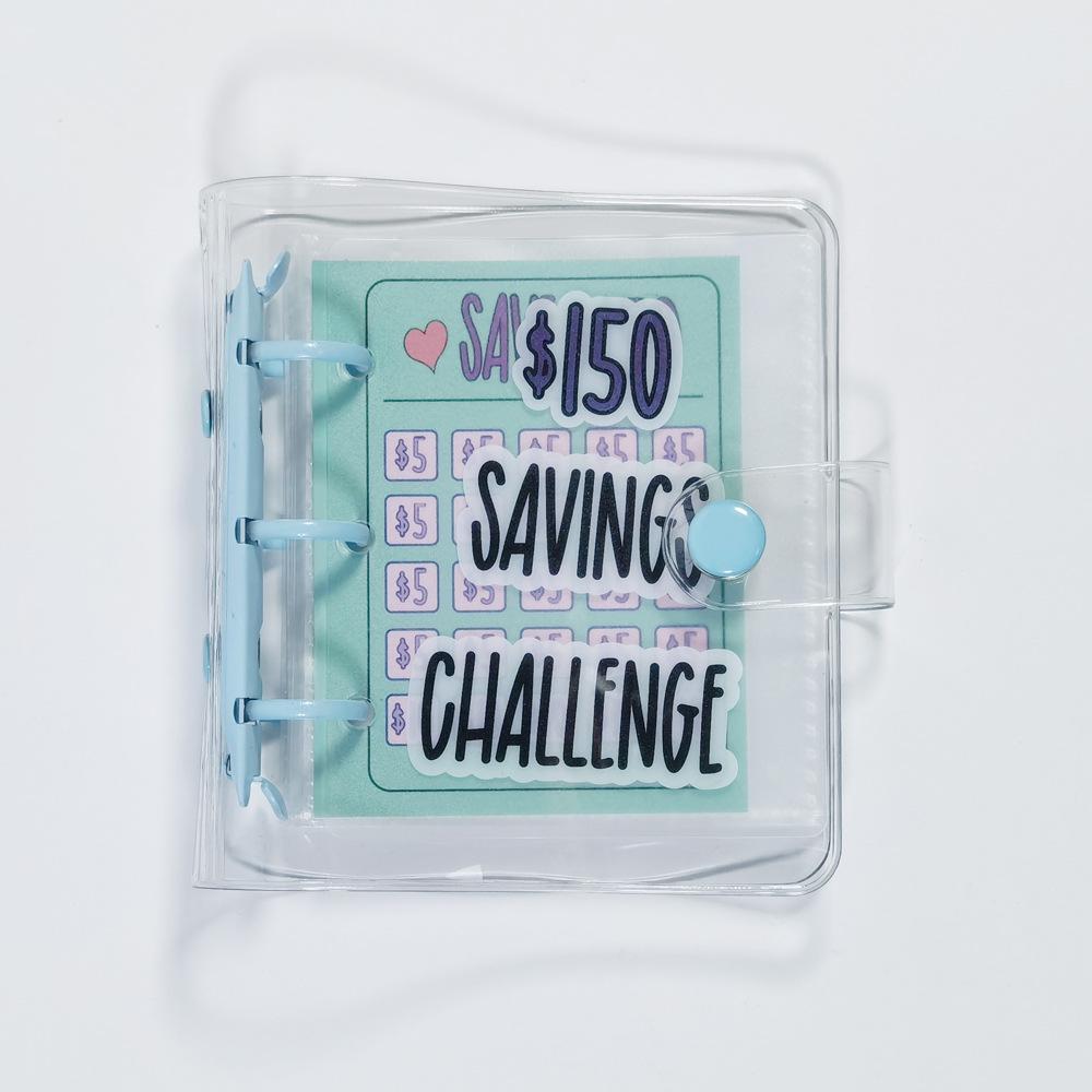 Cross-border Mini Cash Saving Binder: Loose-leaf Money Bag and Savings Challenge Book