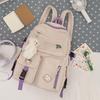 Schoolbag fashion Korean version of women's college school bag new backpack fashion shoulder bag Harajuku travel large capacity outdoor backpack