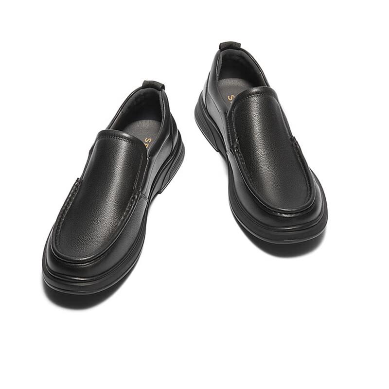 Senda Men's Comfortable Slip-On Casual Leather Shoes
