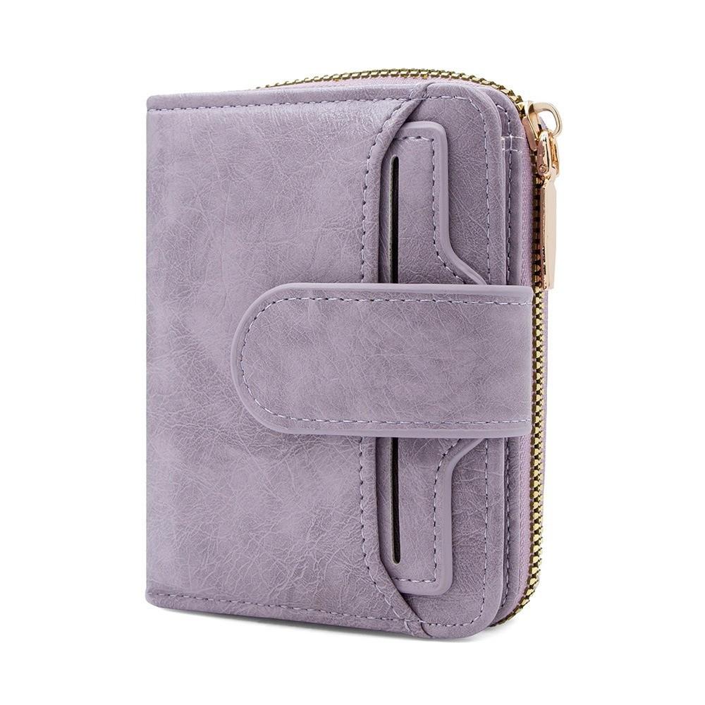 Fashion Zipper Short Wallet Waterproof Integrated Coin Purse High-end Stationery Bag Card Storage
