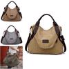 Premium Quality Large Pocket Casual Women's Shoulder Cross Body Handbag With Canvas Leather Material