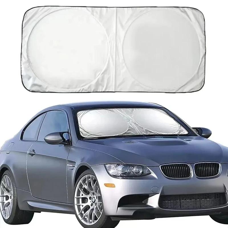 Car Windshield Sun Shade Anti-UV Interior Protector Folding Sunshade Cover Visor Auto Accessories Windscreen Parasol