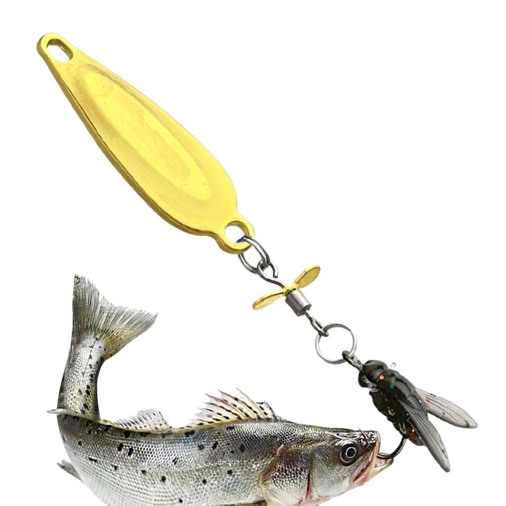 Anti-Rust Artificial Fly Fishing Lure Set Angling Gear Durable Fishing Spinner Baits Fishing Lure Metal Propeller Fishing Bait