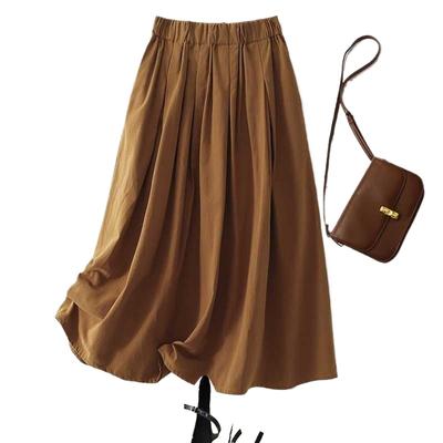 New Original Literary and Fashion Korean Version of Tooling Loose and Thin Versatile Age-reducing Skirt