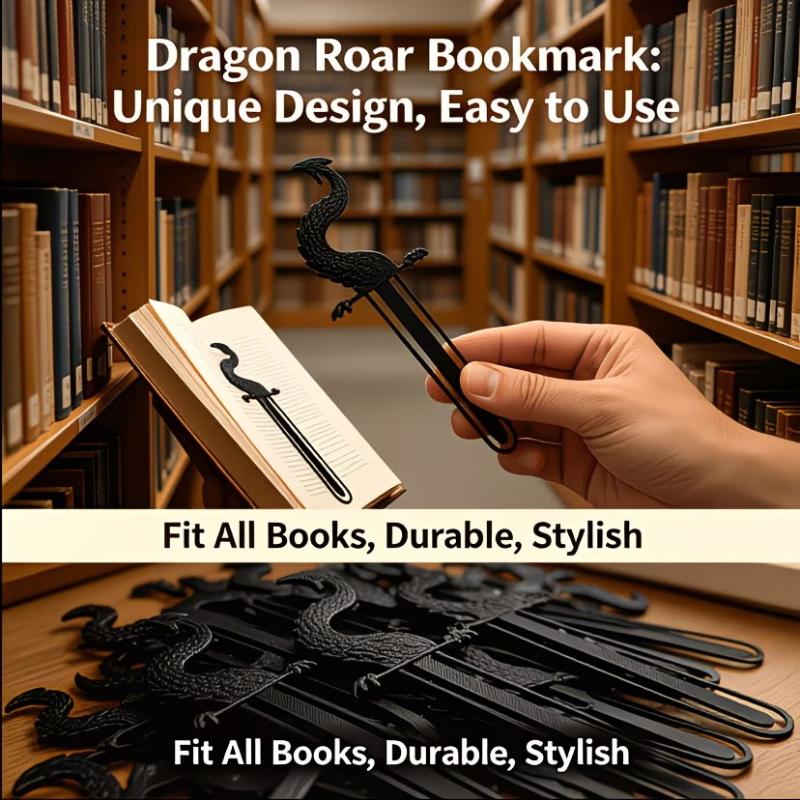 Marque-page Queue de Dragon Amusant Dragon Fantaisie Marqueur de Page 1/2/4 pièces pour Enfants Étudiants Activité de Lecture en Classe Cadeau