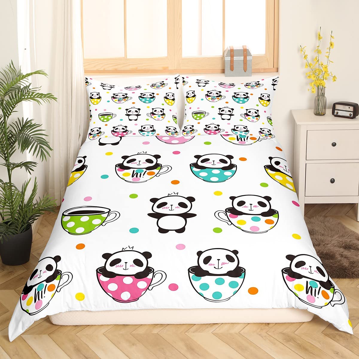 

Комплект постельного белья с разноцветными точками и геометрическим узором, комплект пододеяльников для девочек, розовый, желтый, зеленый, красный, фиолетовый, с круговым принтом, пододеяльник из полиэстера EU single(135x200cm)