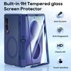 Samsung Galaxy Z Fold 8 Faltbares Case mit integriertem 9H gehärtetem Glas Displayschutz und Kameraschutz - Blau