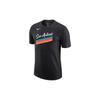 NBA Dri-FIT Ce Logo San Antonio Spurs Basketball Sports Printing Short Sleeve Black Men's CT9846-010