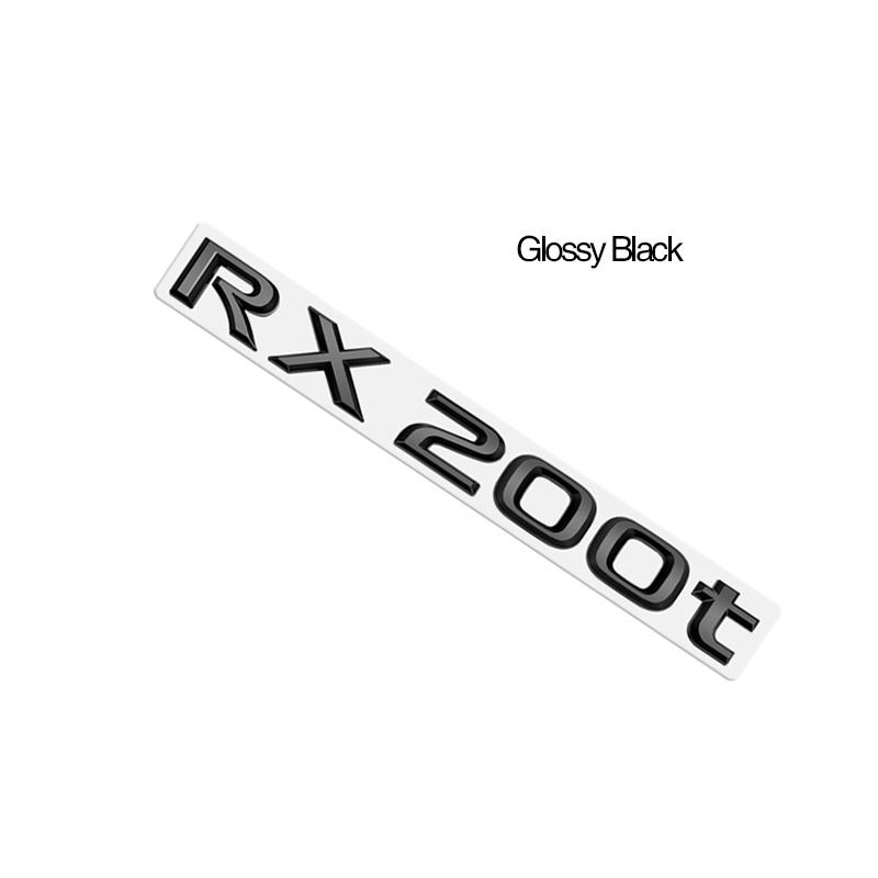 Metal Emblem Car Sticker Badge Decal Body Trunk Decor for Lexus Hybrid GS300 GS430 GS460 GX400 NX300 RX300 Glossy Black