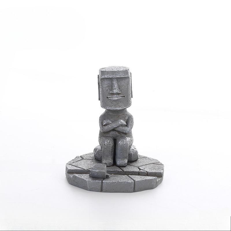 Reunion Island Stone Statue Figurines, TV Cabinet, Home Decoration, Living Room Creativity, Resin Handicrafts