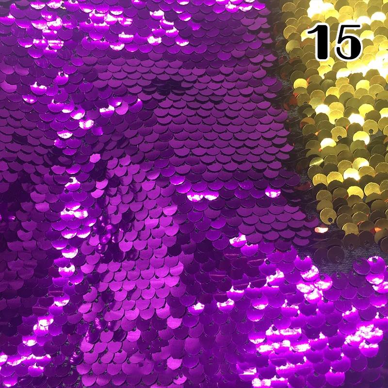 Tela Brillante de Lentejuelas 100x130cm Chip Flip de 5mm Funda de Almohada Material de Lentejuelas Reversible Escama de Pez Funda de Almohada Reversible Material de Lentejuelas Disfraz de Escenario Accesorios de Moda