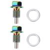2 Pieces Engine Oil Pan Drain Bolt Screw W Gasket M12x1.5